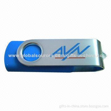 Swivel 8GB USB Flash Drive, Customized Imprinted Logos and Free Samples Supply